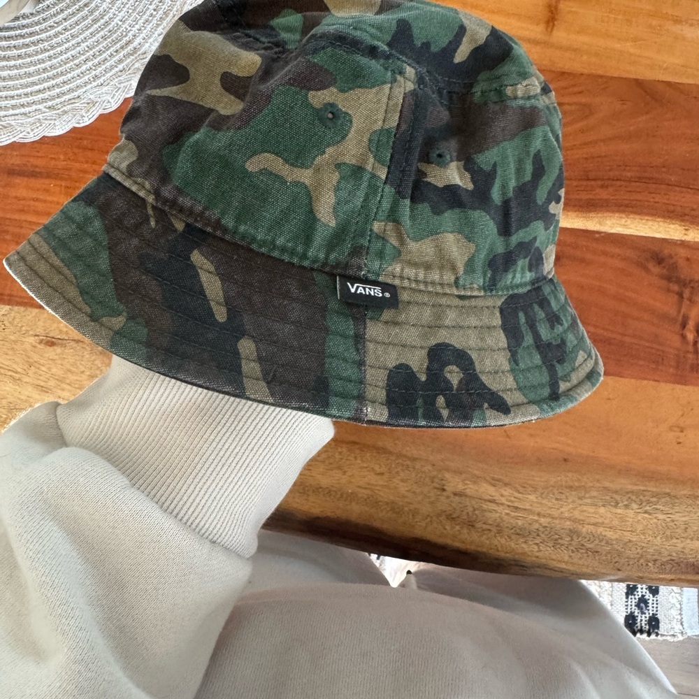 Vans Green and Black Camo Bucket Hat